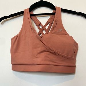 Peach Gymshark Sports Bra